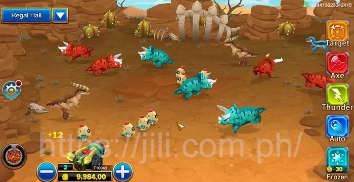 Information about the fishing game Dinosaur Tycoon